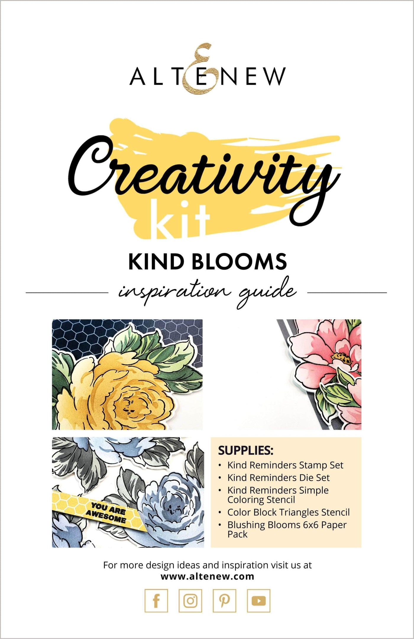 Printed Media Kind Blooms Creativity Cardmaking Kit Inspiration Guide