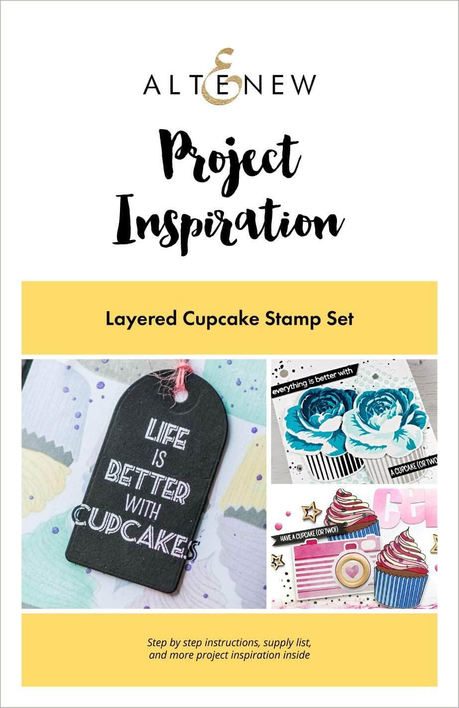 Printed Media Layered Cupcake Project Inspiration Guide