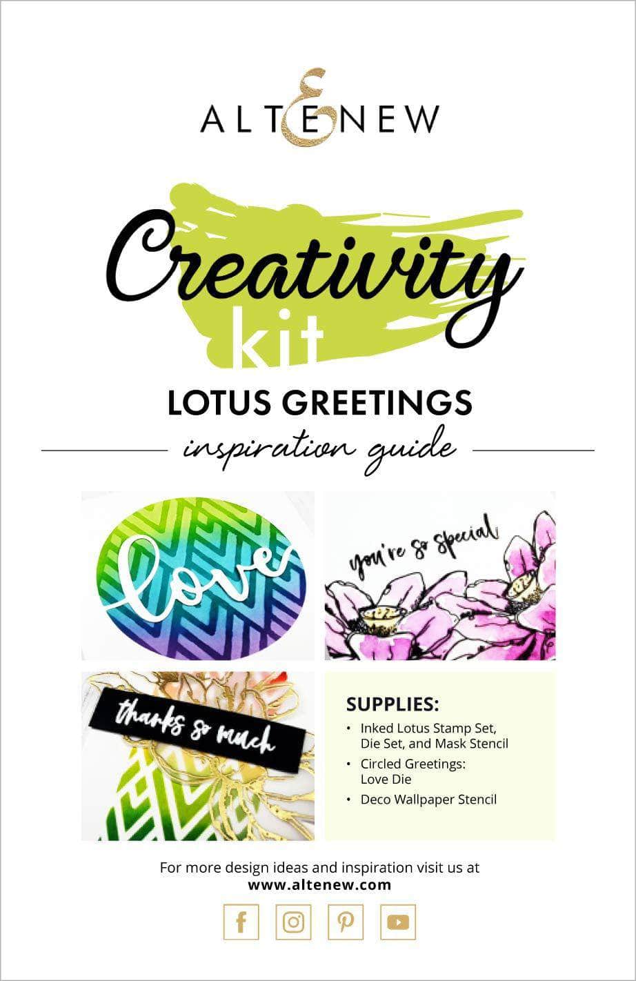 Printed Media Lotus Greetings Creativity Kit Inspiration Guide
