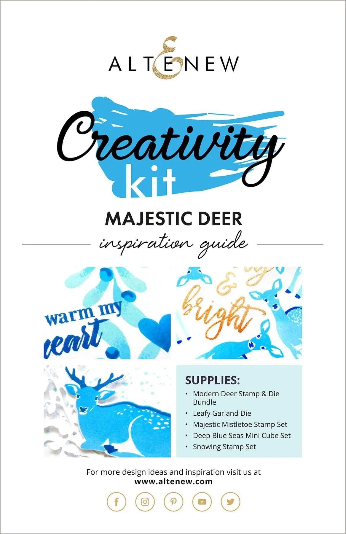 Printed Media Majestic Deer Creativity Kit Inspiration Guide