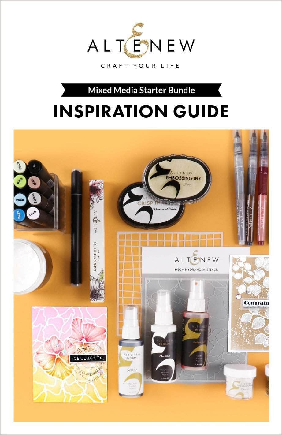 Printed Media Mixed Media Starter Bundle Inspiration Guide