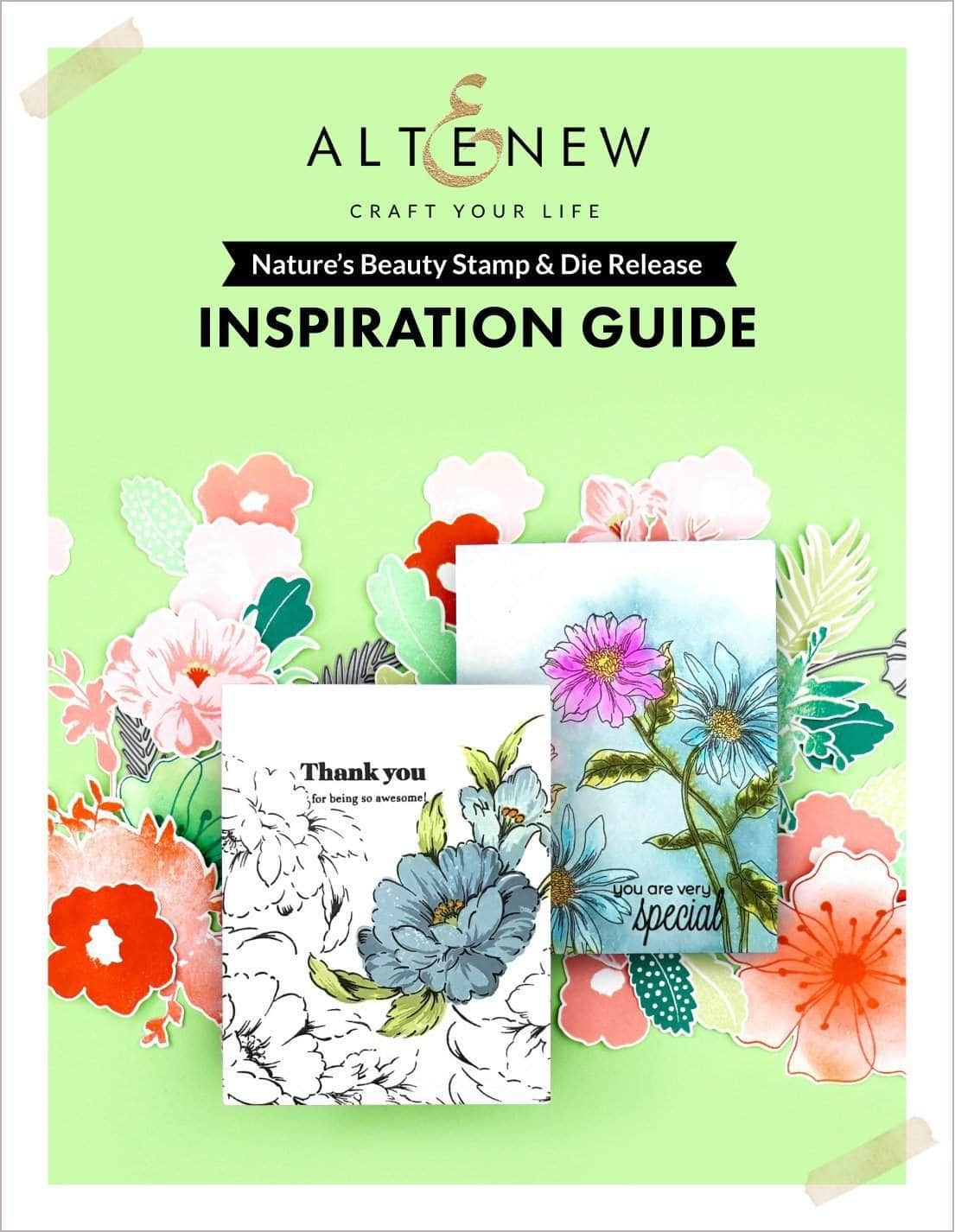 Printed Media Nature's Beauty Stamp & Die Release Inspiration Guide