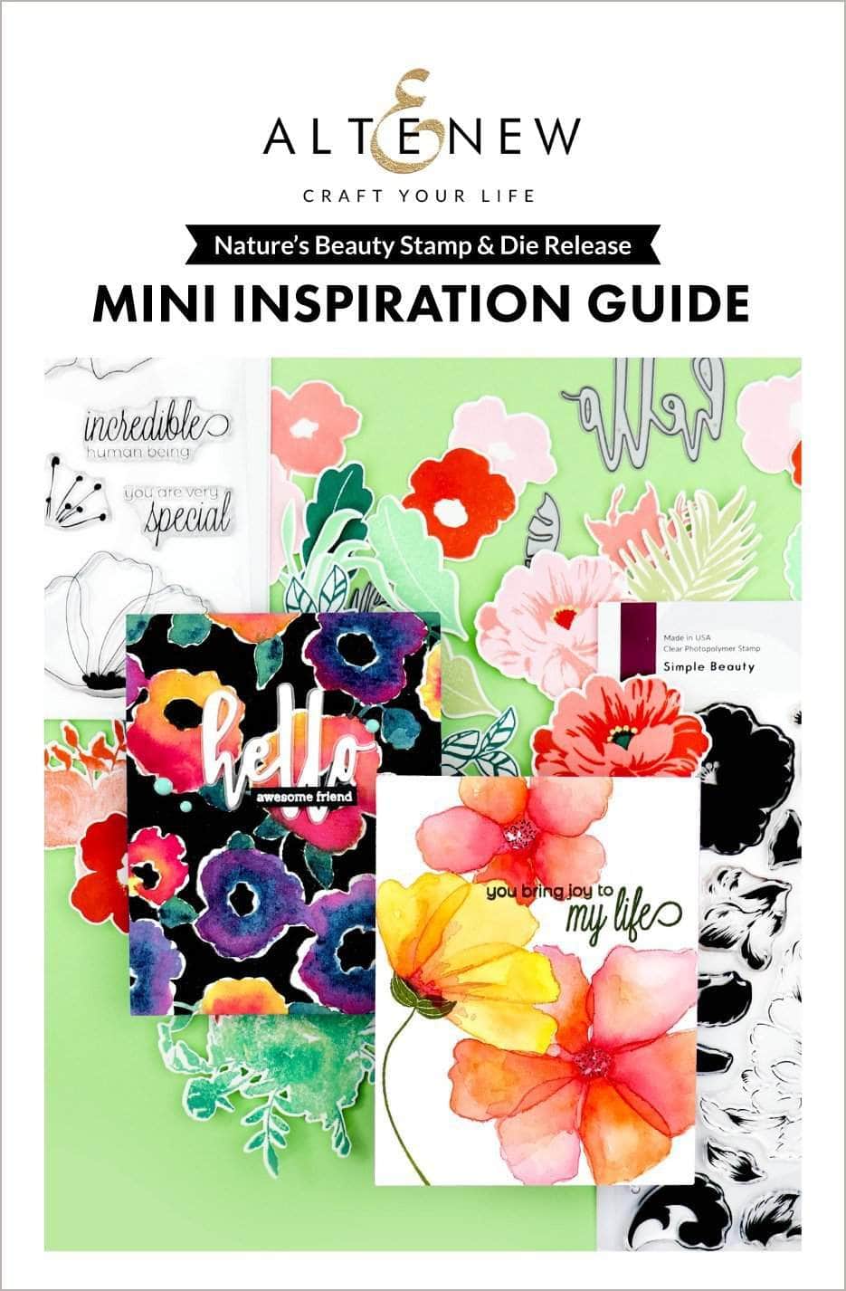 Printed Media Nature's Beauty Stamp & Die Release Mini Inspiration Guide