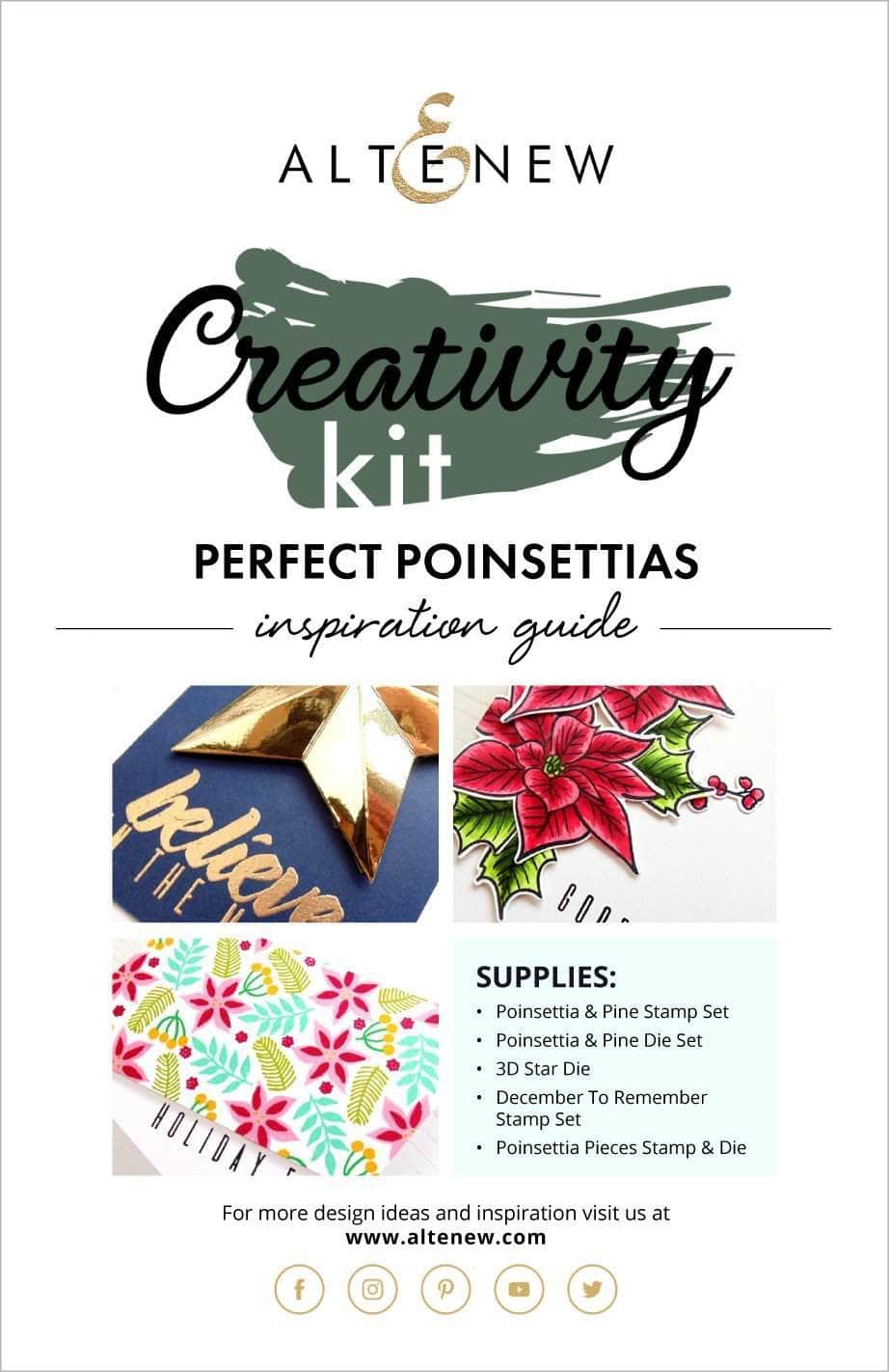 Printed Media Perfect Poinsettias Creativity Kit Inspiration Guide