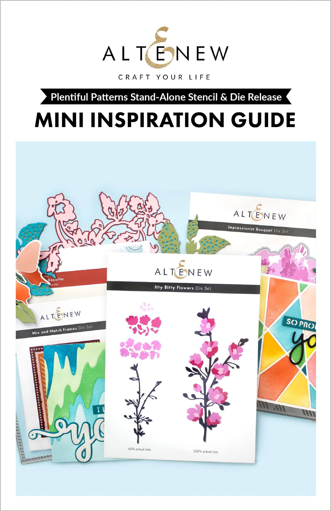 Printed Media Plentiful Patterns Stand-alone Stencil & Die Release Mini Inspiration Guide
