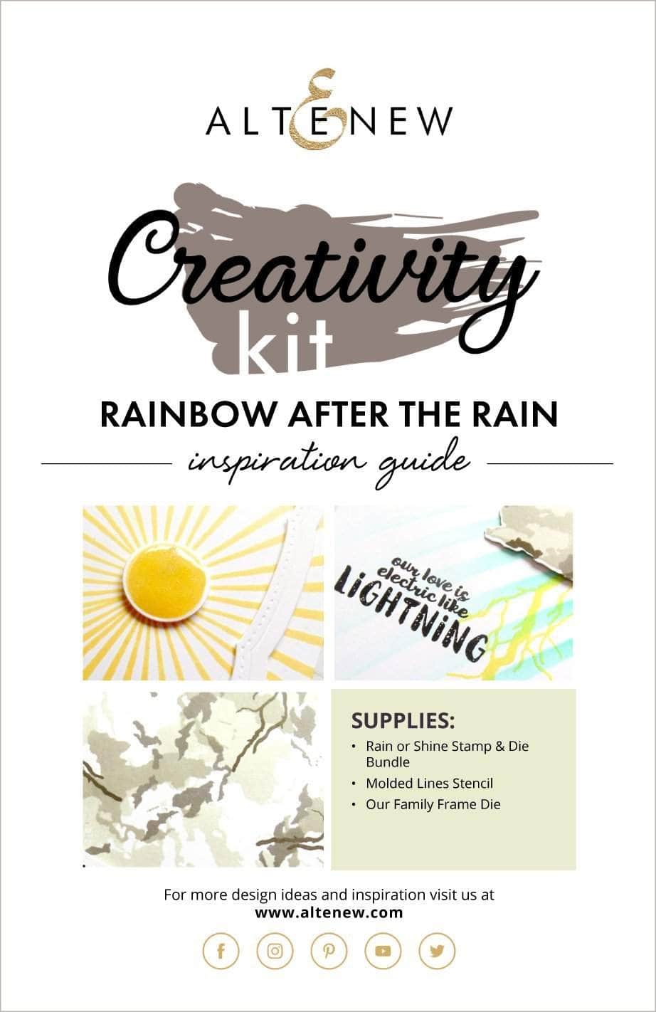 Printed Media Rainbow After The Rain Creativity Kit Inspiration Guide