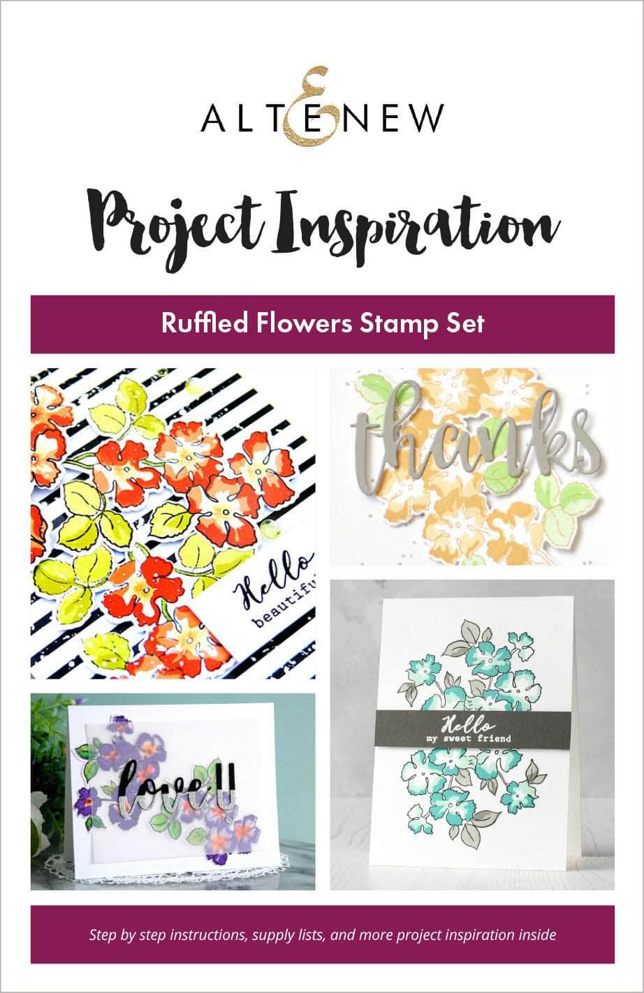 Printed Media Ruffled Flowers Inspiration Guide