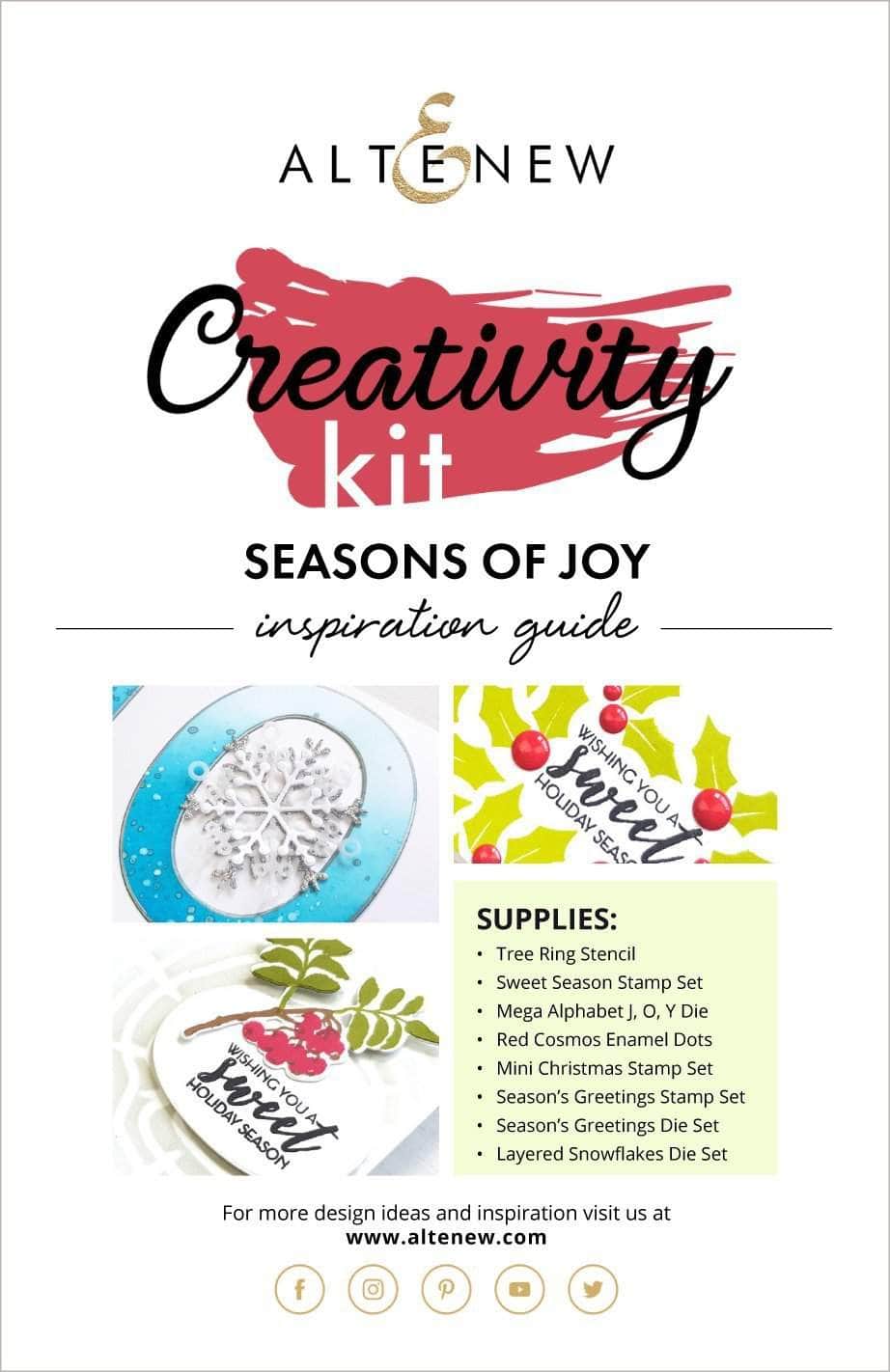 Printed Media Seasons of Joy Creativity Kit Inspiration Guide