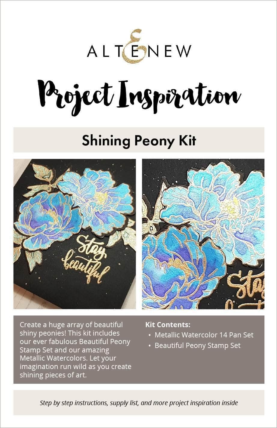 Printed Media Shining Peony Kit Inspiration Guide