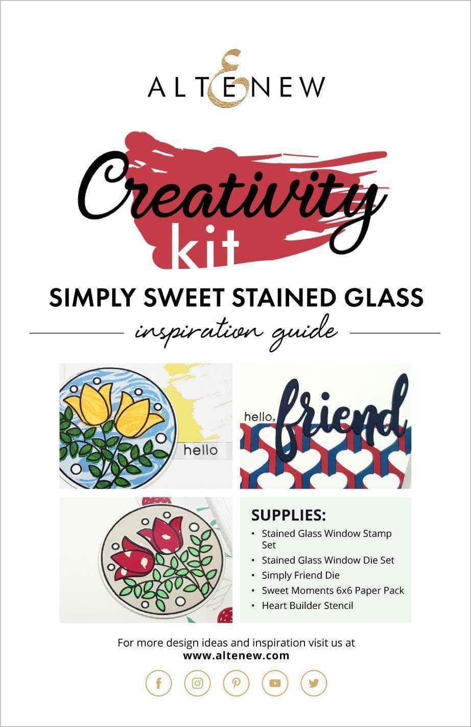 Printed Media Simply Sweet Stained Glass Creativity Kit Inspiration Guide