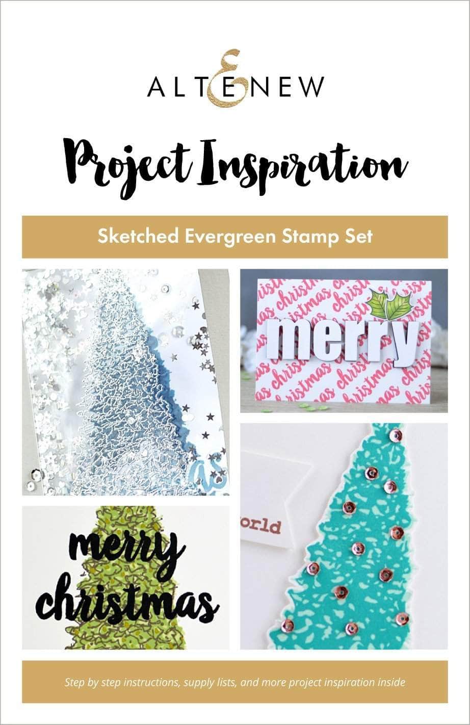 Printed Media Sketched Evergreen Inspiration Guide