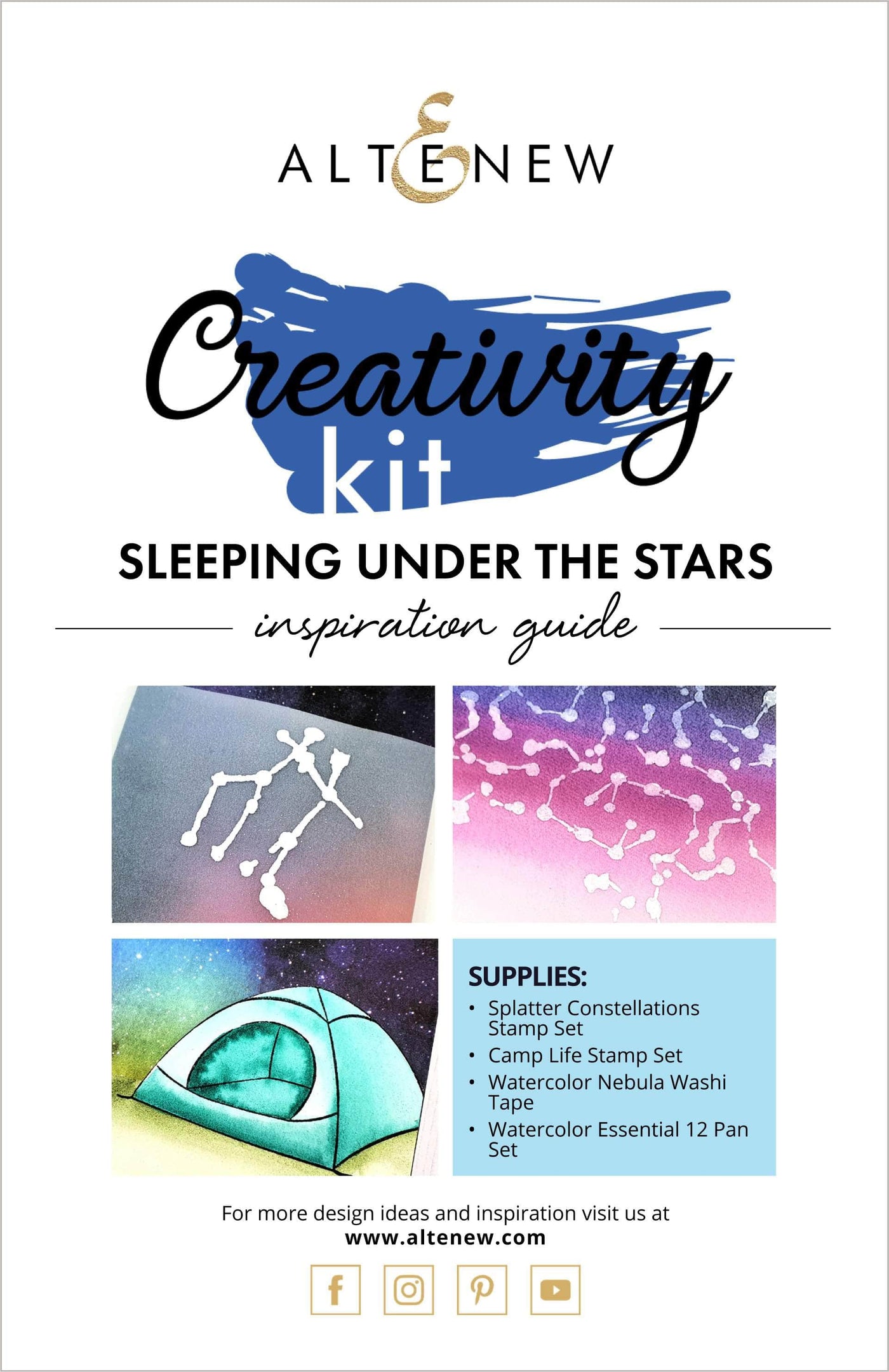 Printed Media Sleeping Under the Stars Creativity Cardmaking Kit Inspiration Guide