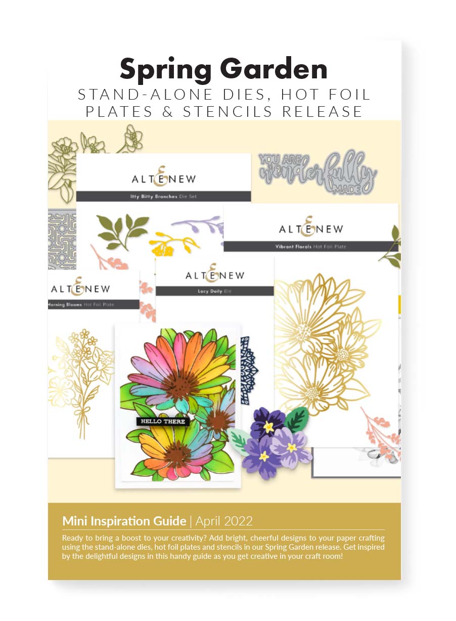 Printed Media Spring Garden Release Mini Inspiration Guide