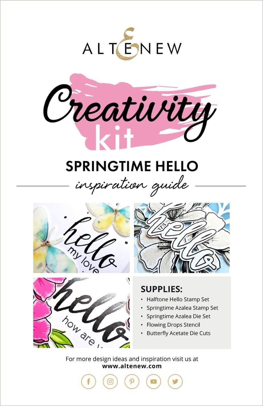 Printed Media Springtime Hello Creativity Kit Inspiration Guide
