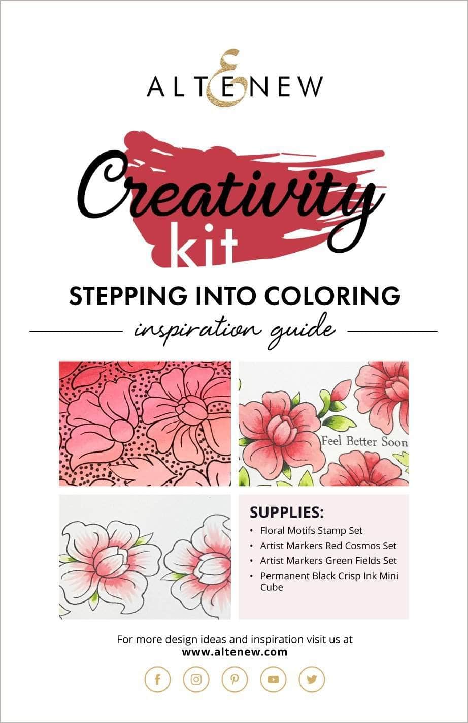 Printed Media Stepping Into Coloring Creativity Kit Inspiration Guide