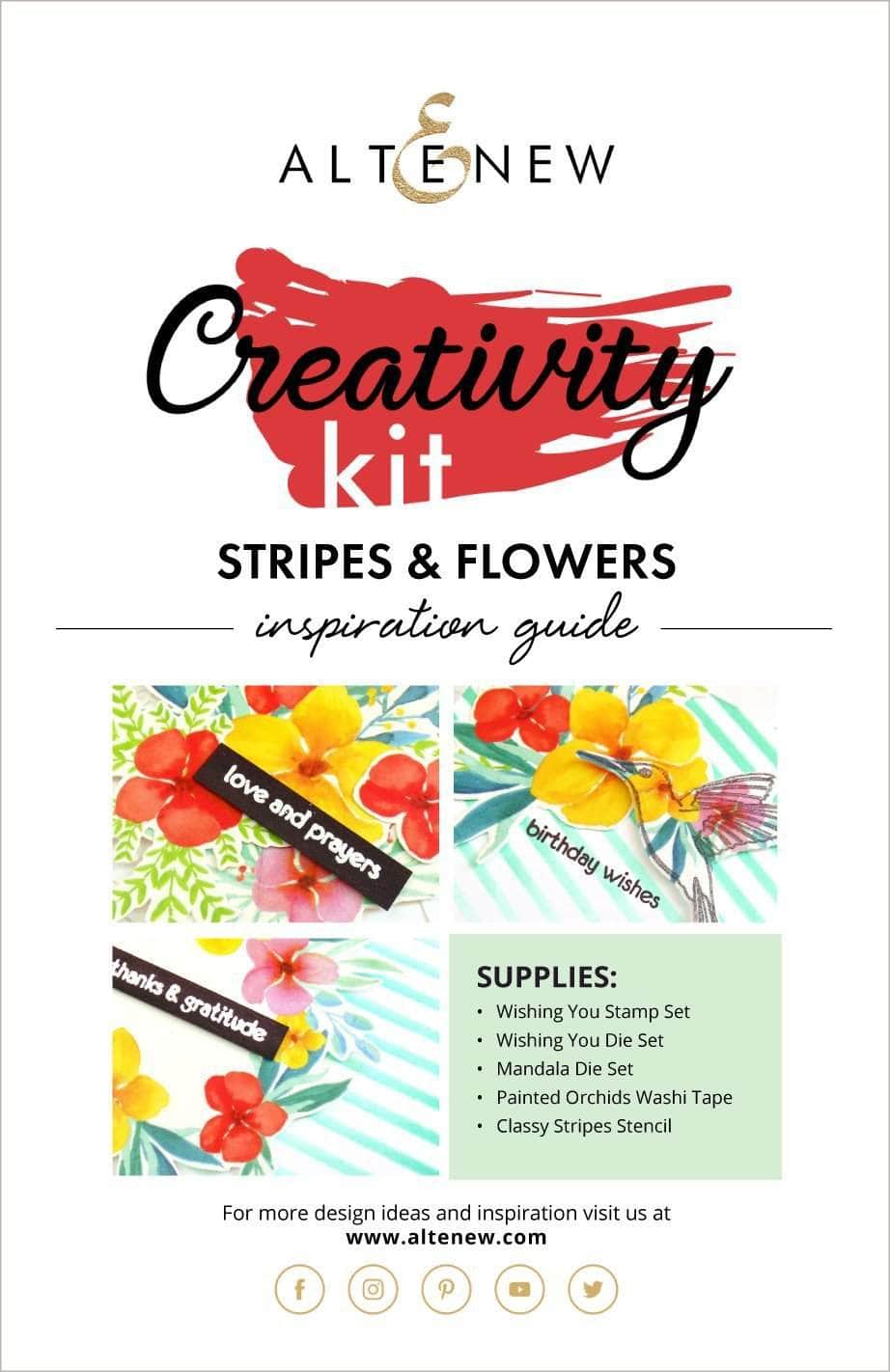Printed Media Stripes & Flowers Creativity Kit Inspiration Guide