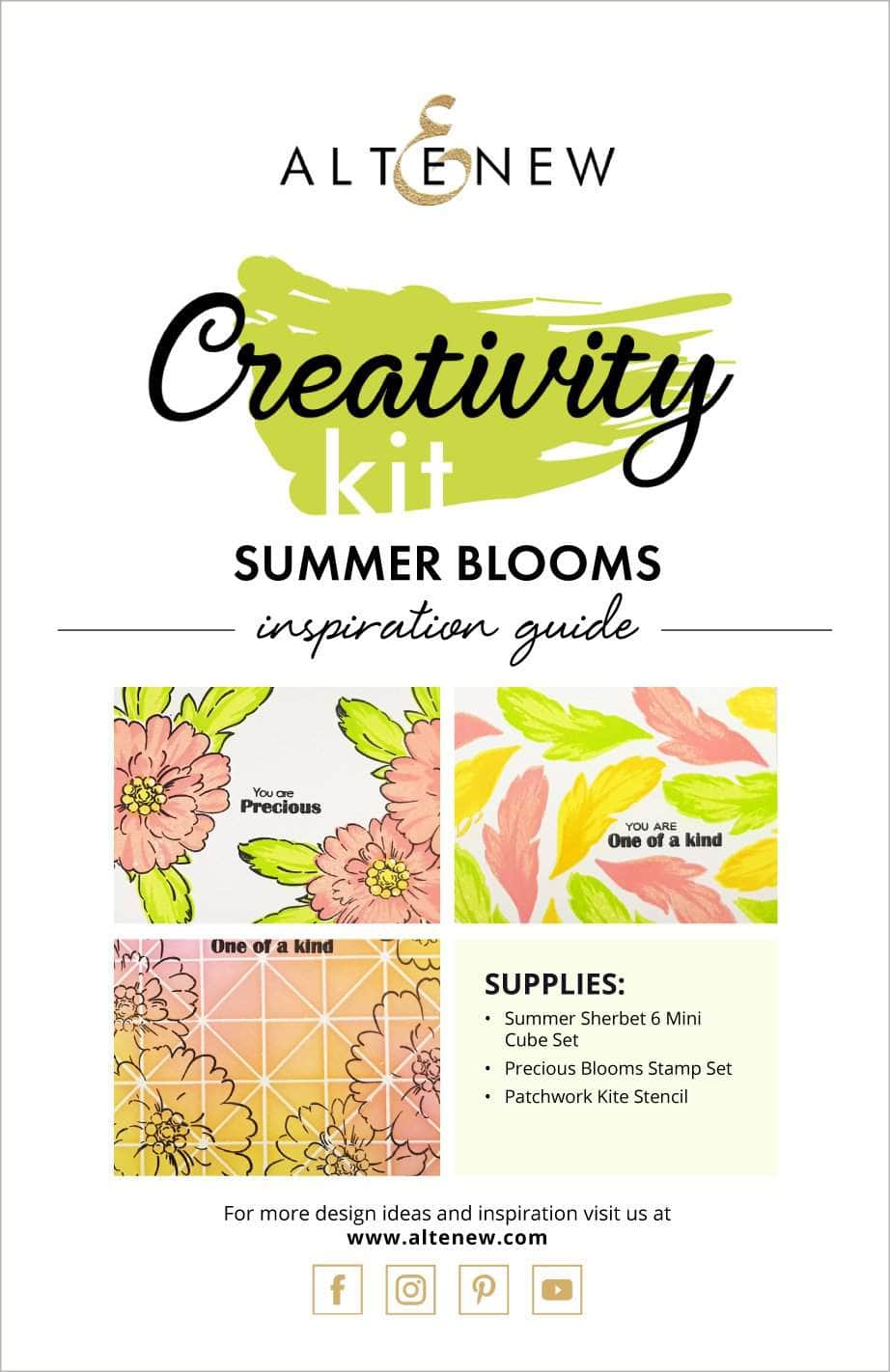 Printed Media Summer Blooms Creativity Kit Inspiration Guide