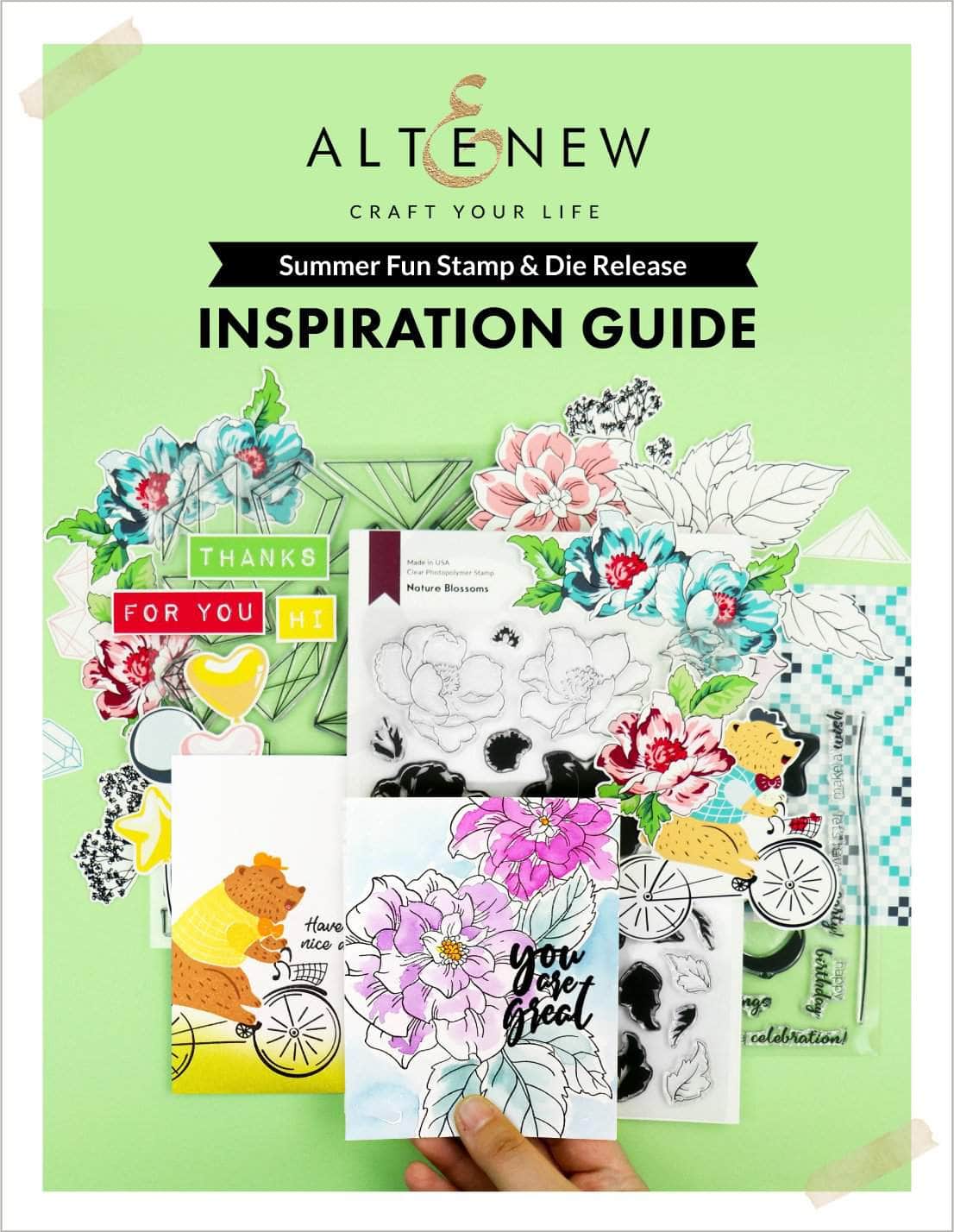 Printed Media Summer Fun Stamp & Die Release Inspiration Guide