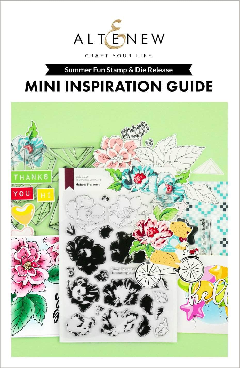 Printed Media Summer Fun Stamp & Die Release Mini Inspiration Guide