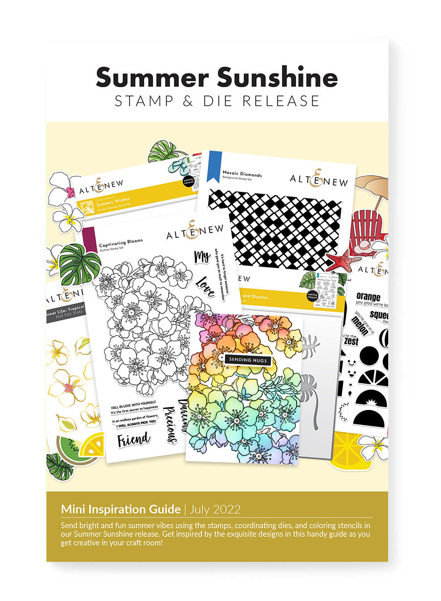Printed Media Summer Sunshine Stamp & Die Release Mini Inspiration Guide