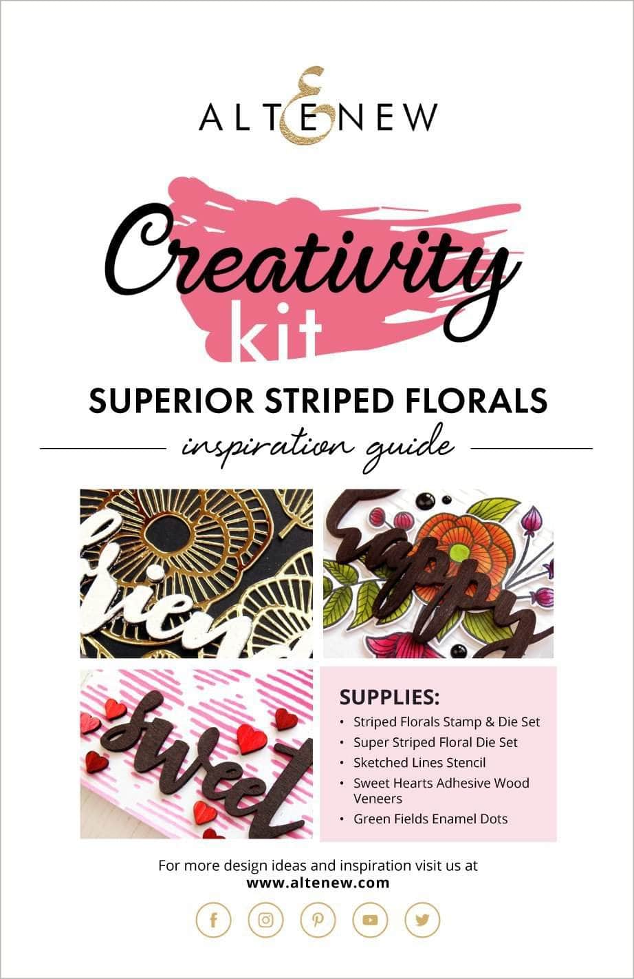 Printed Media Superior Striped Florals Creativity Kit Inspiration Guide