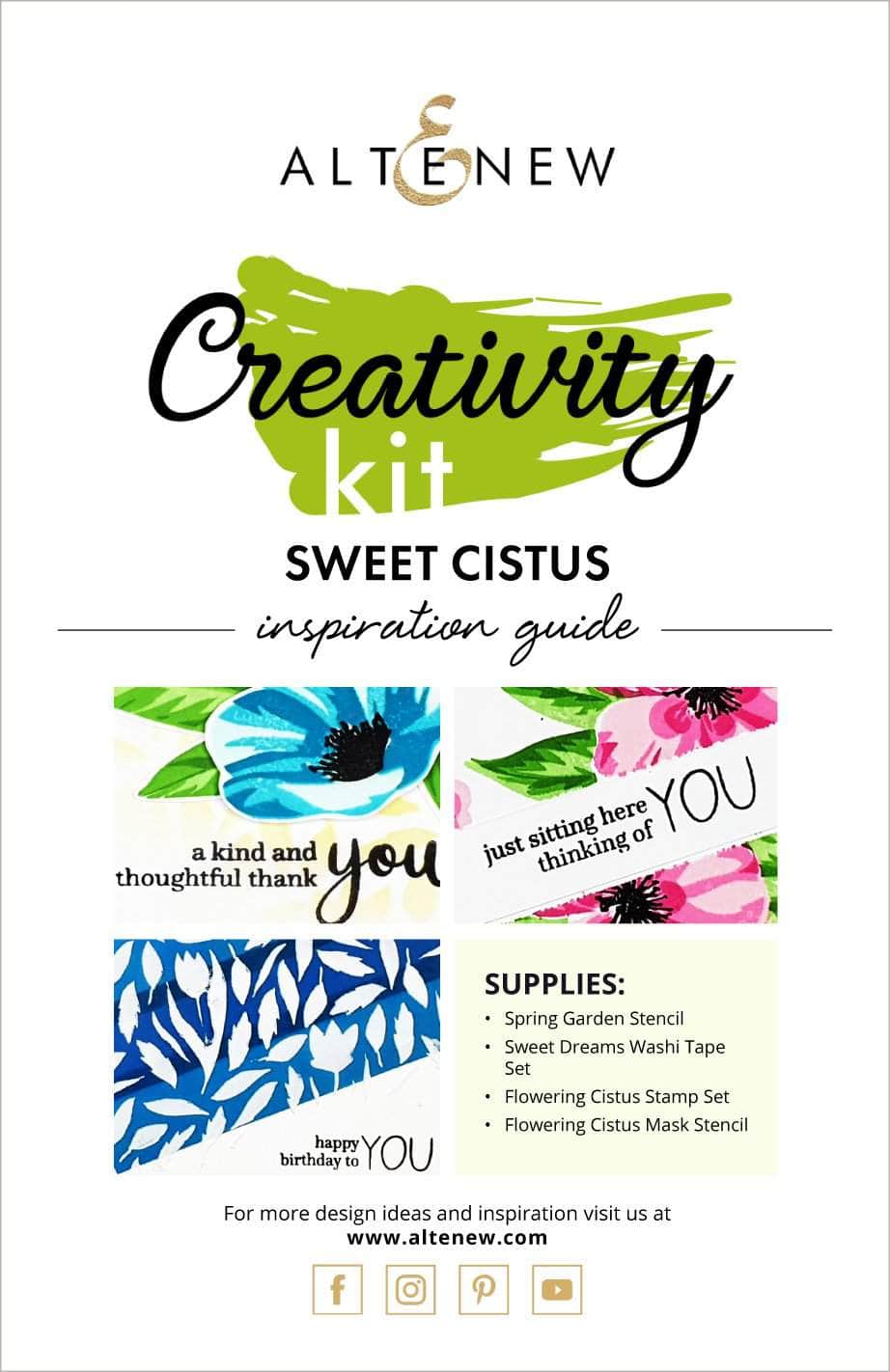 Printed Media Sweet Cistus Creativity Kit Inspiration Guide