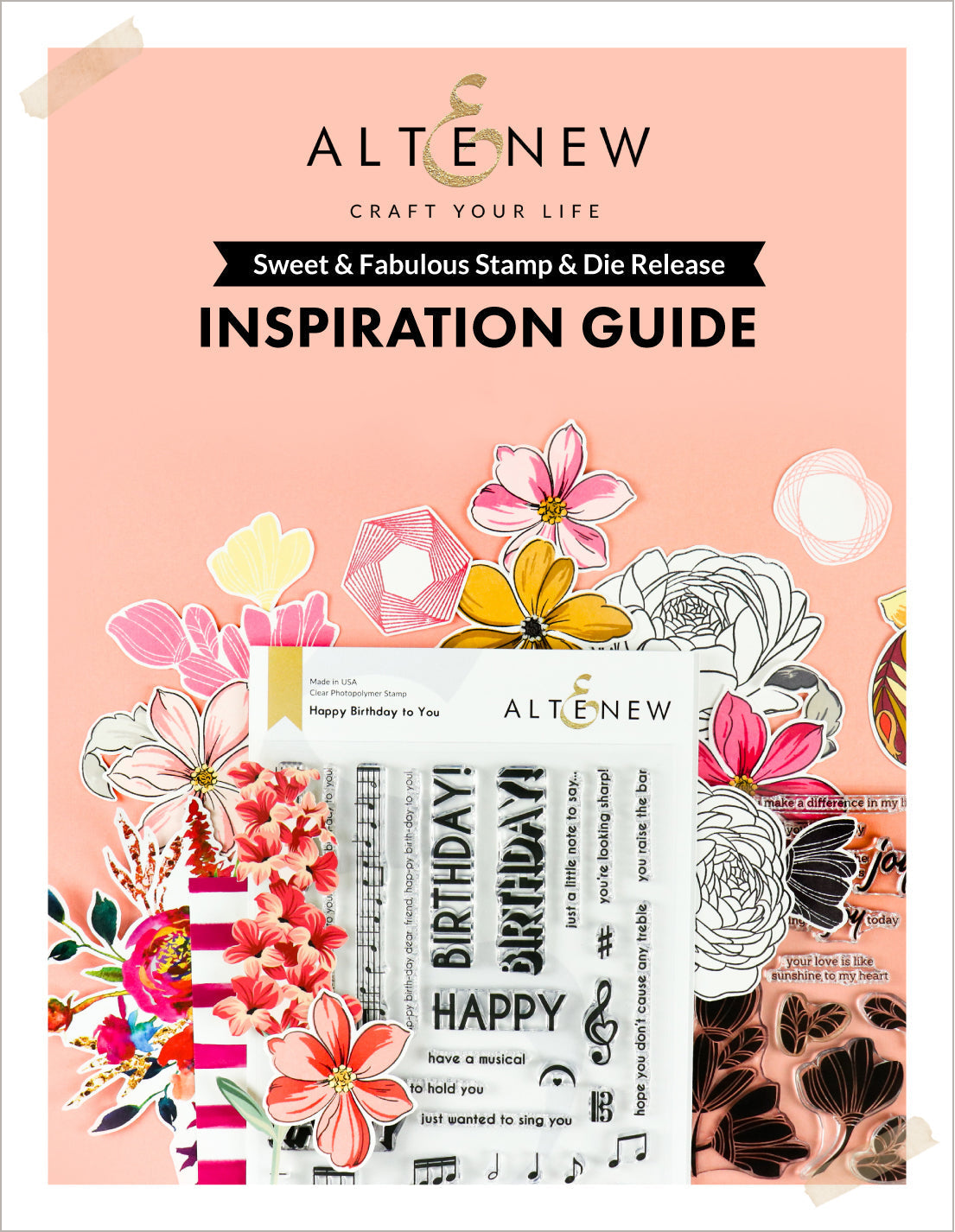 Printed Media Sweet & Fabulous Stamp & Die Release Inspiration Guide