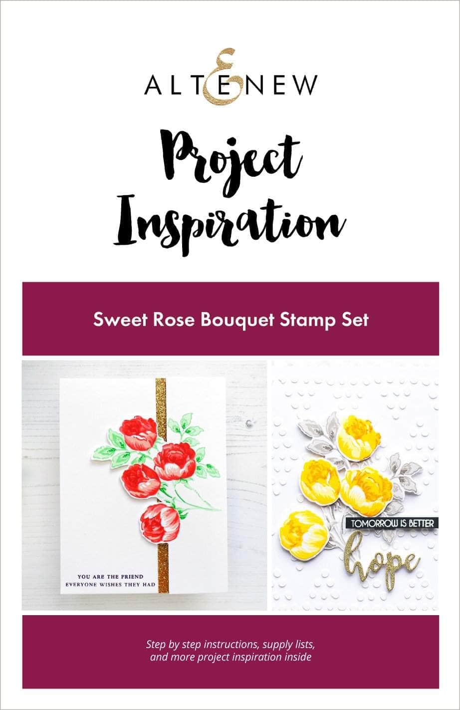 Printed Media Sweet Rose Bouquet Project Inspiration Guide