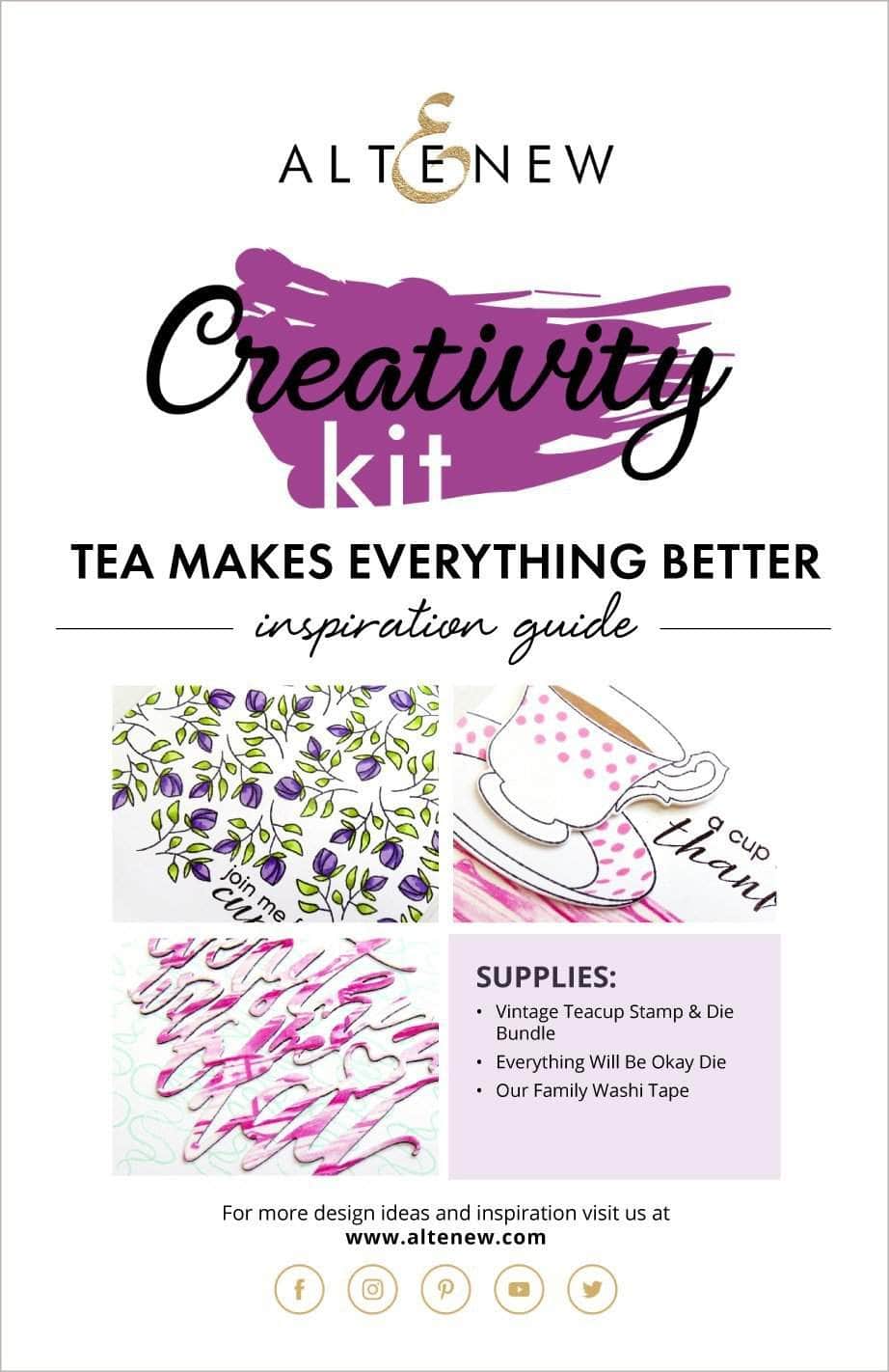 Printed Media Tea Makes Everything Better Creativity Kit Inspiration Guide