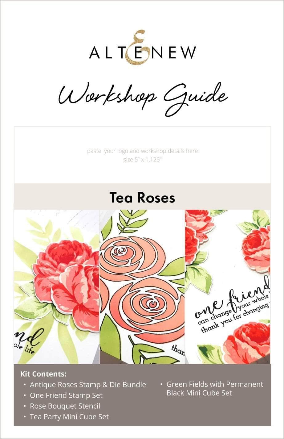 Printed Media Tea Roses Workshop Guide