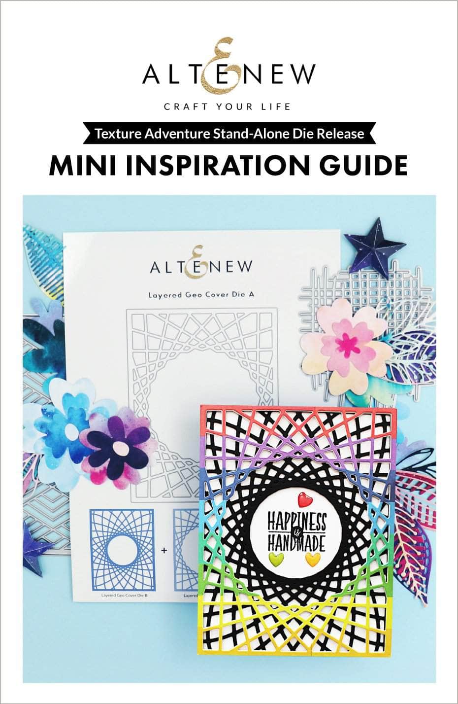 Printed Media Texture Adventure Stand-alone Die Release Mini Inspiration Guide