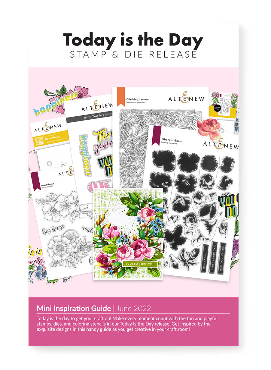 Printed Media Today is the Day Stamp & Die Release Mini Inspiration Guide