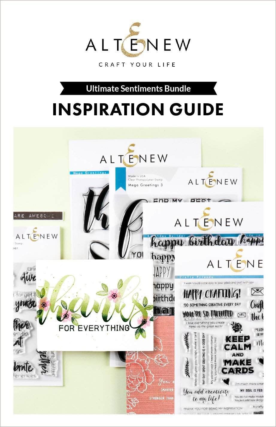 Printed Media Ultimate Sentiments Bundle Inspiration Guide