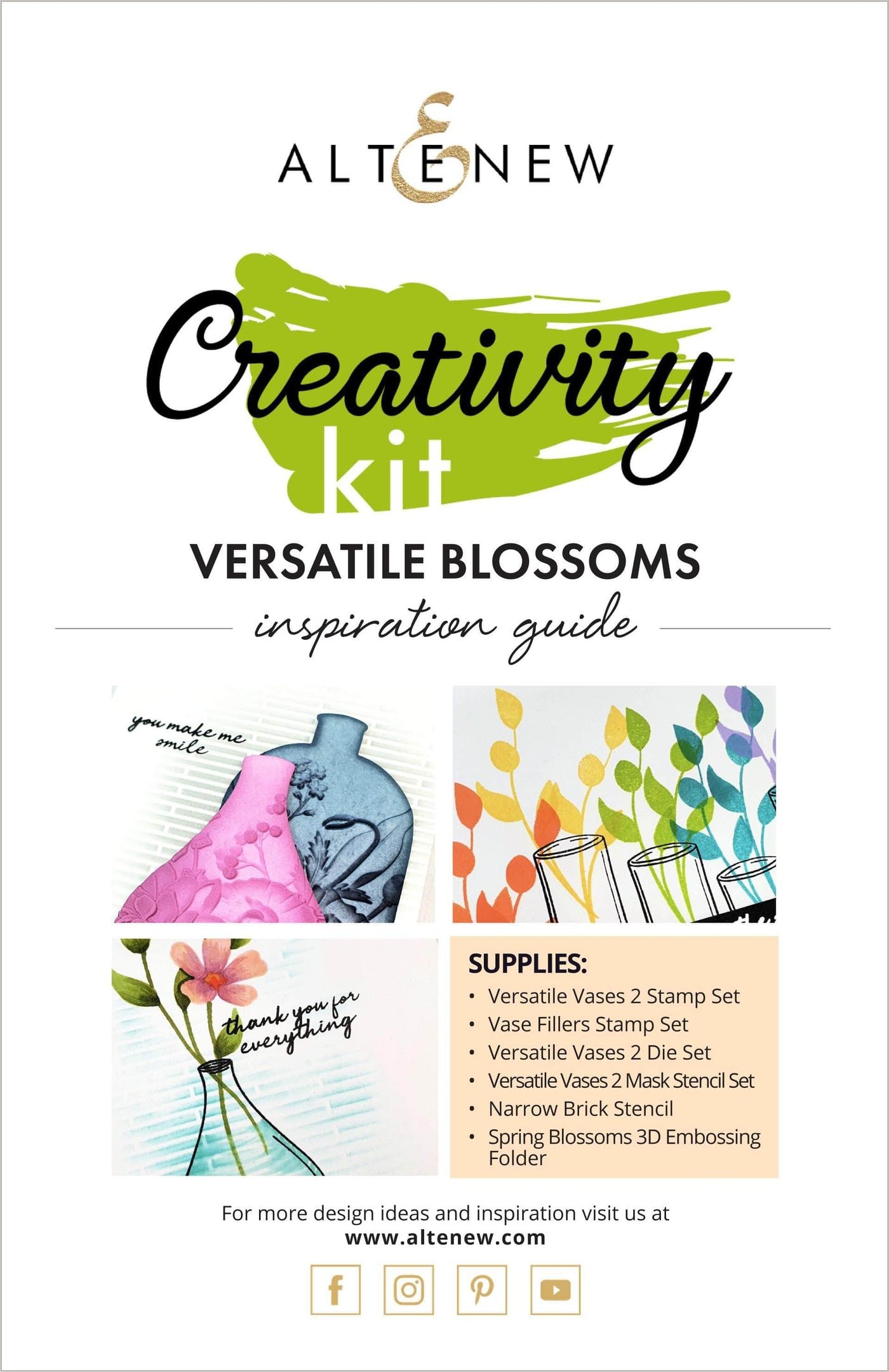 Printed Media Versatile Blossoms Creativity Cardmaking Kit Inspiration Guide