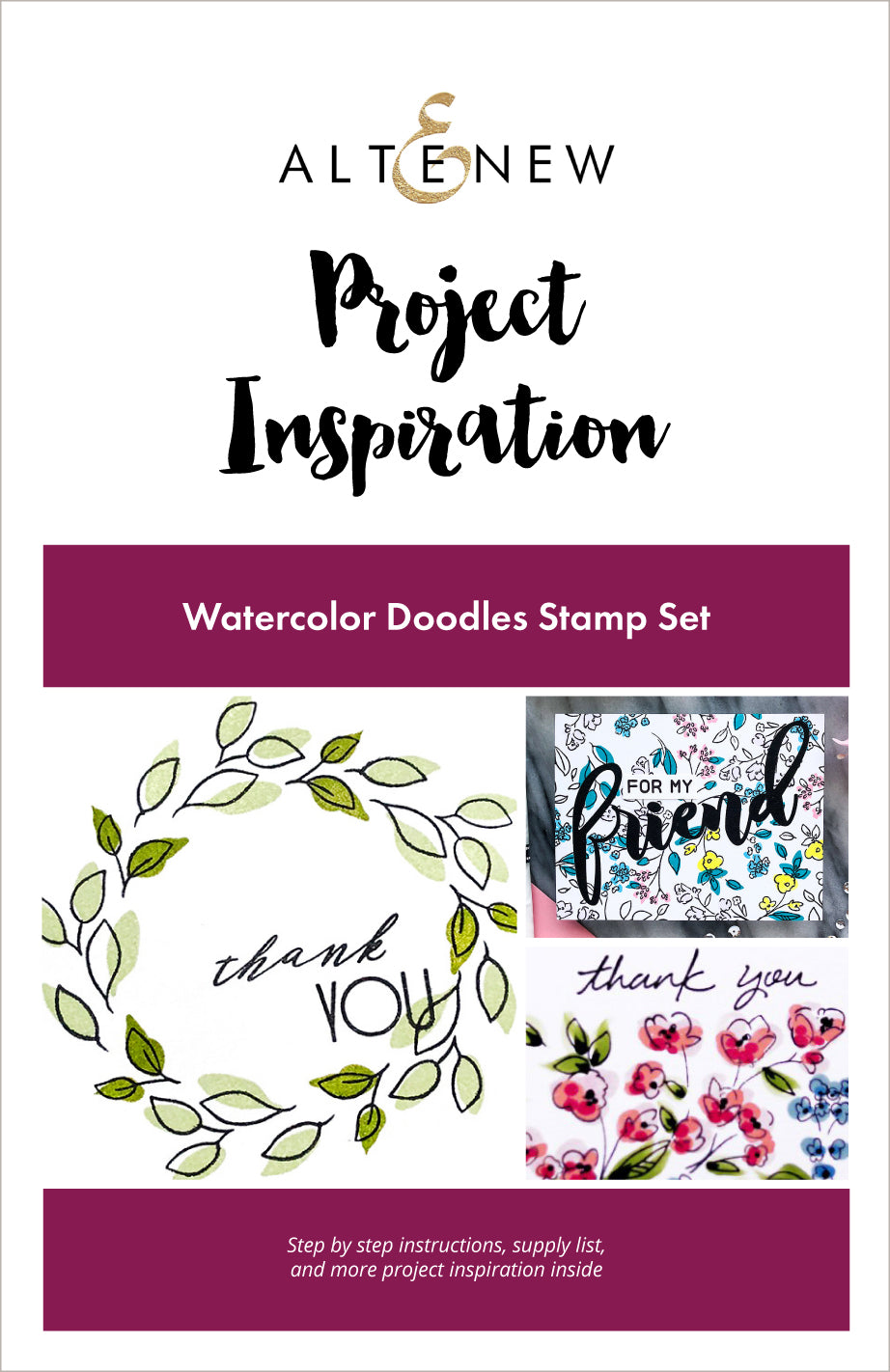 Printed Media Watercolor Doodles Project Inspiration Guide