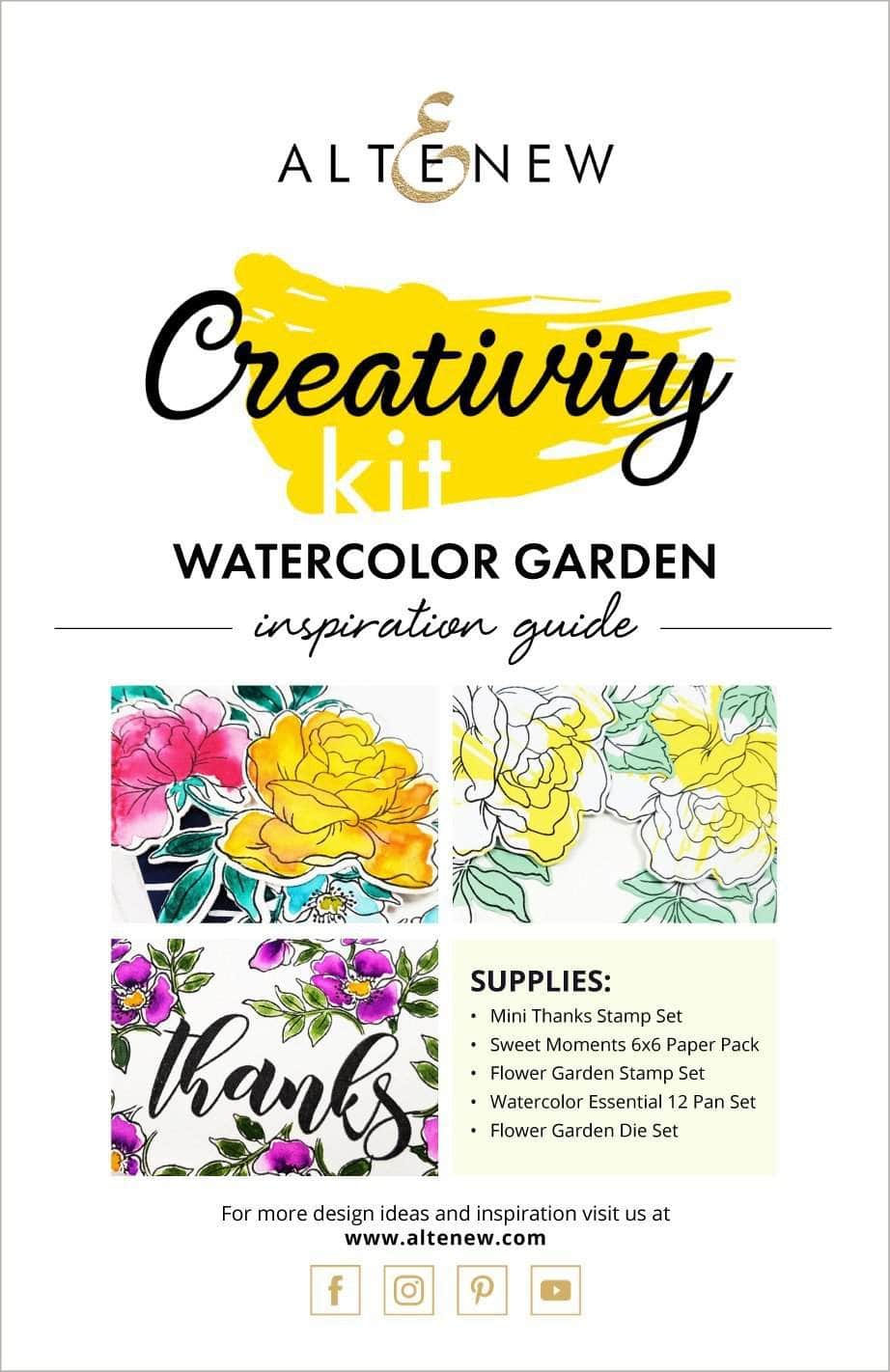 Printed Media Watercolor Garden Creativity Kit Inspiration Guide