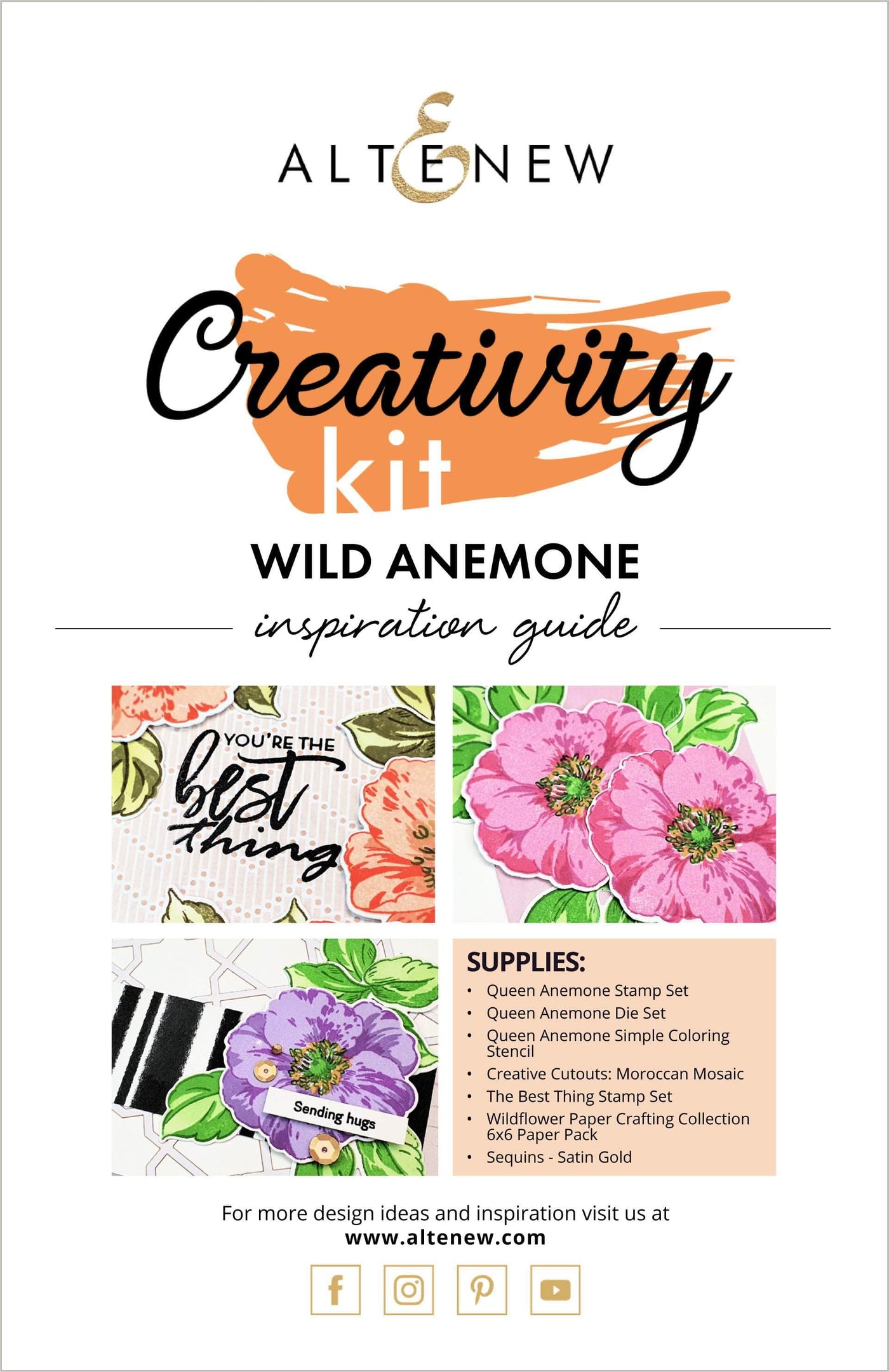Printed Media Wild Anemone Creativity Cardmaking Kit Inspiration Guide