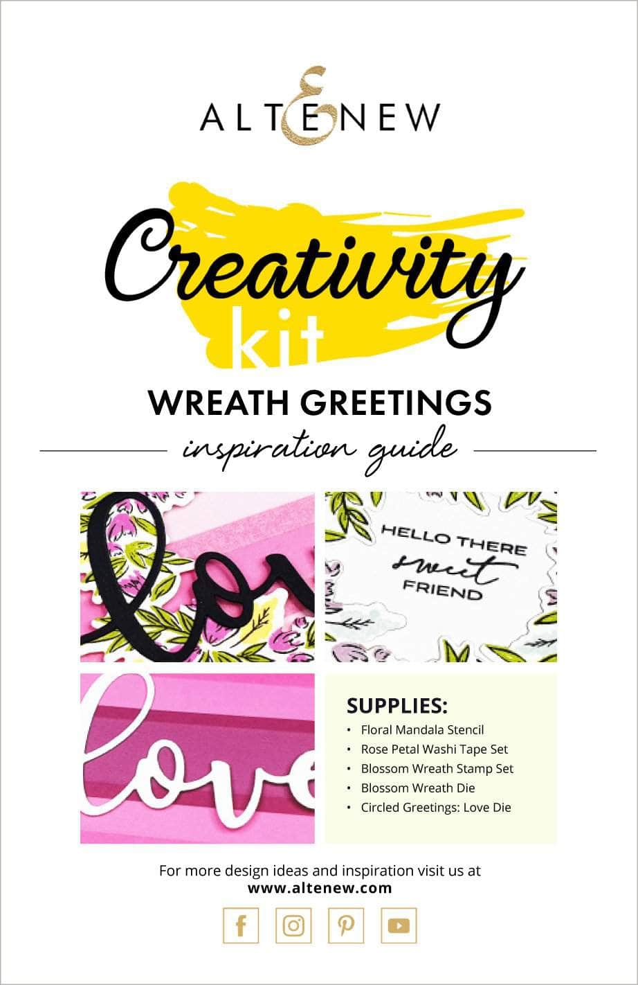 Printed Media Wreath Greetings Creativity Kit Inspiration Guide
