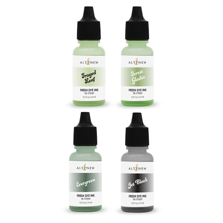 Re-inker Bundle Green Fields Fresh Dye Ink Re-inker