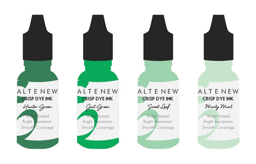 Re-inker Bundle Green Meadows Crisp Dye Ink Re Inker