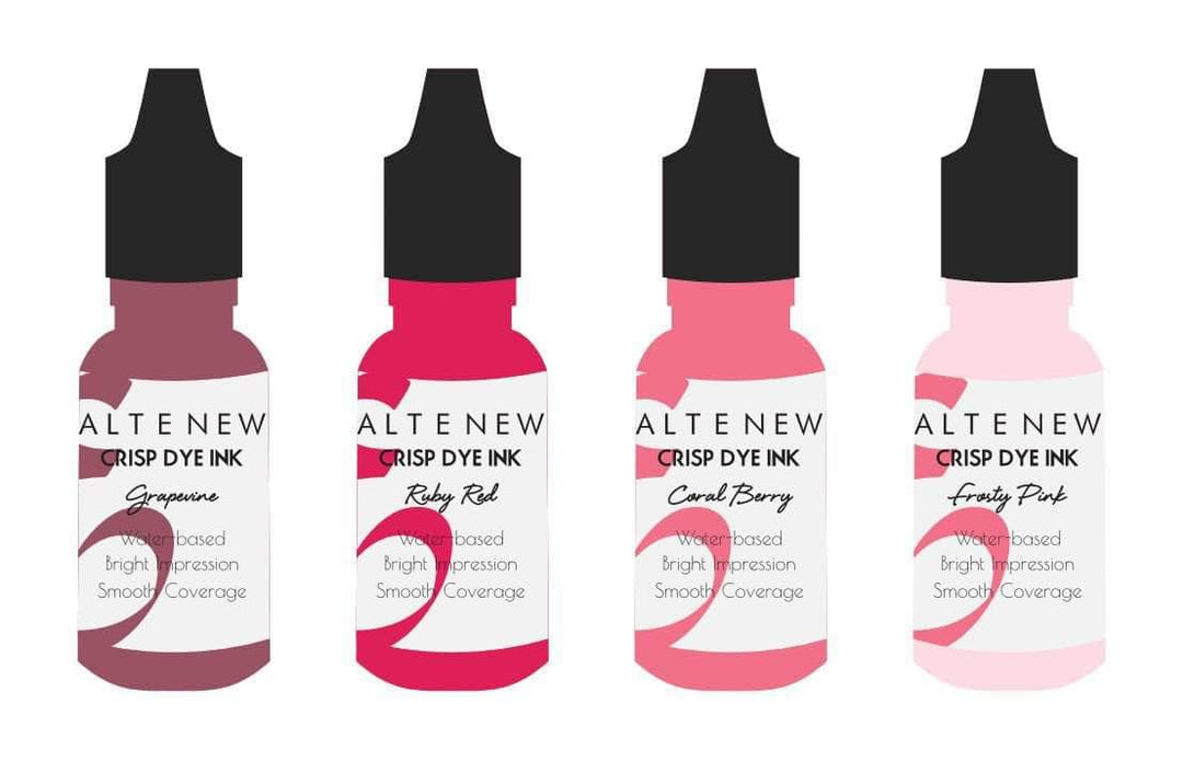 Re-inker Bundle Red Cosmos Crisp Dye Ink Re Inker