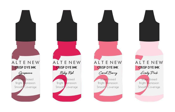 Re-inker Bundle Red Cosmos Crisp Dye Ink Re Inker