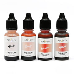 Re-inker Bundle Red Sunset Fresh Dye Ink Re-inker (Blush, Rouge, Crimson, Velvet)
