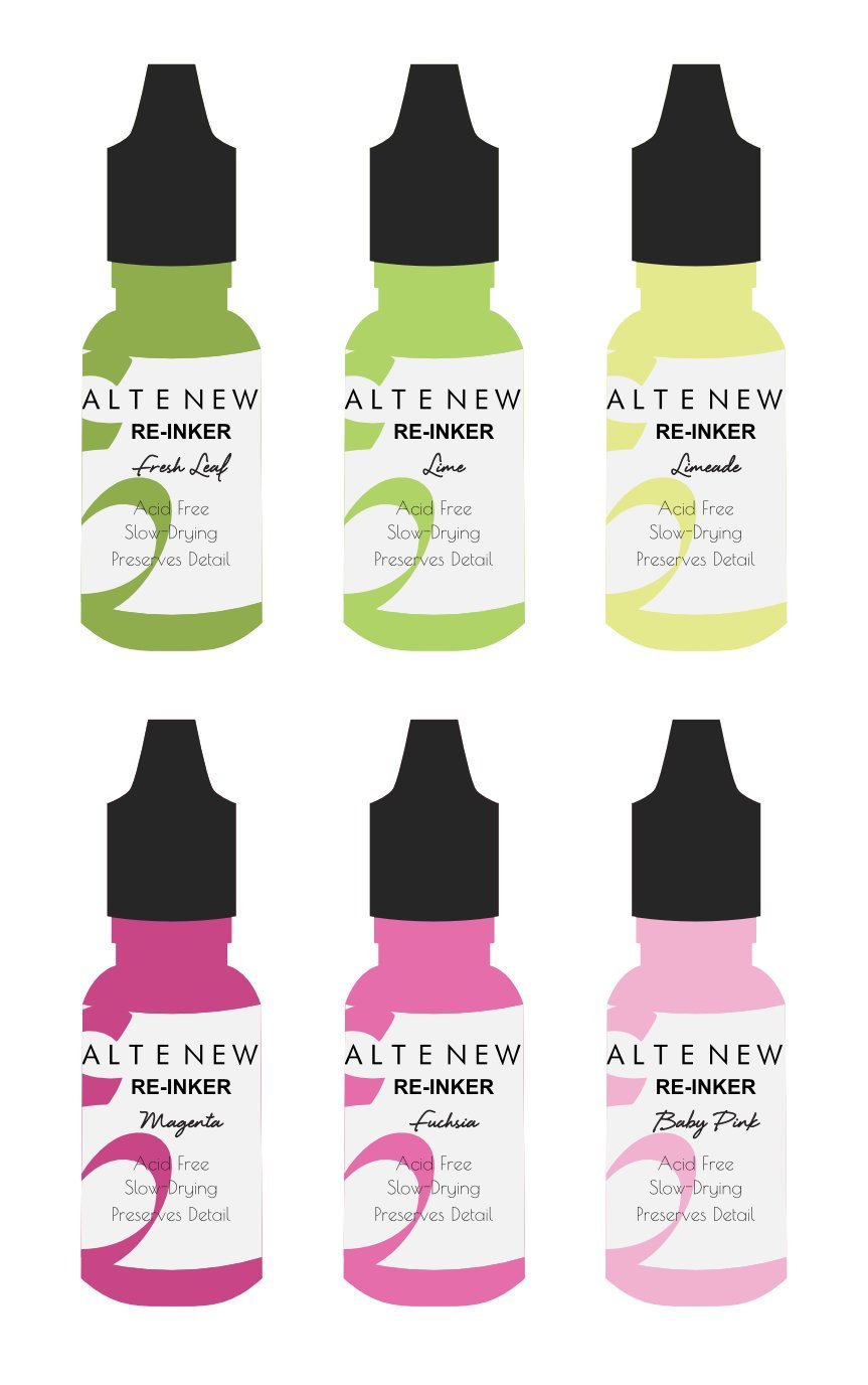Re-inker Bundle Spring Bouquet 6 Crisp Dye Ink Re Inker