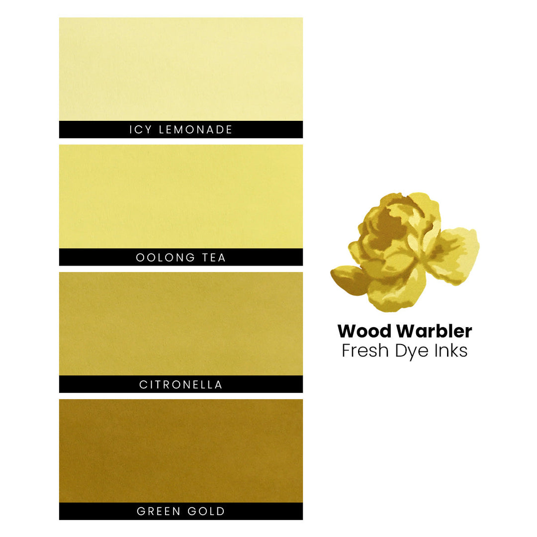 Re-inker Bundle Wood Warbler Fresh Dye Ink Re-inker