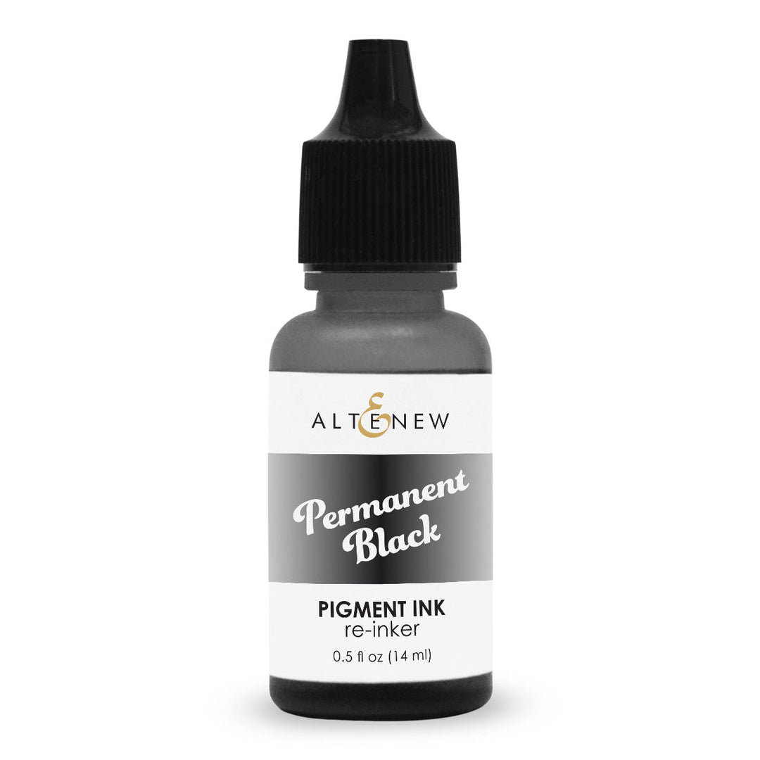 Re-inker Permanent Black Pigment Ink Re-inker