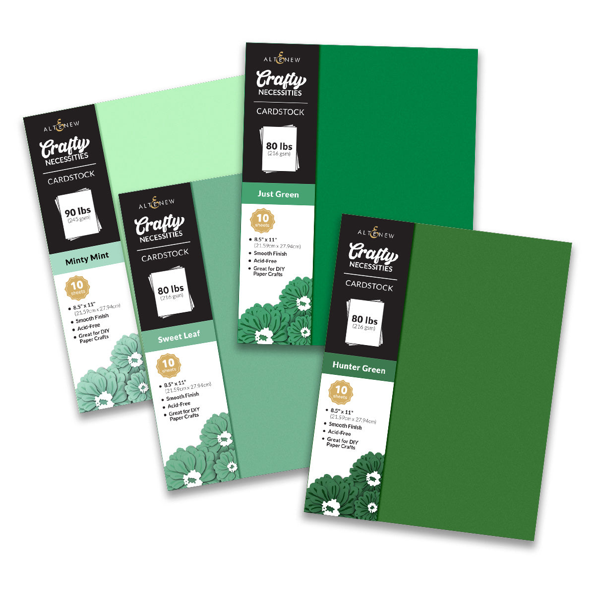 Release Bundle Crafty Necessities Cardstock Bundle (Green Meadows)