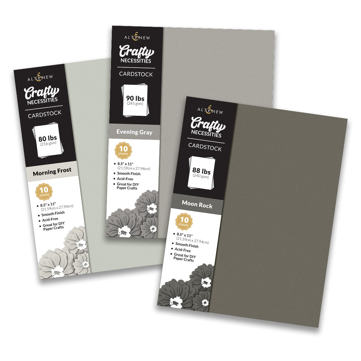 Release Bundle Crafty Necessities Cardstock Bundle (Warm Gray)