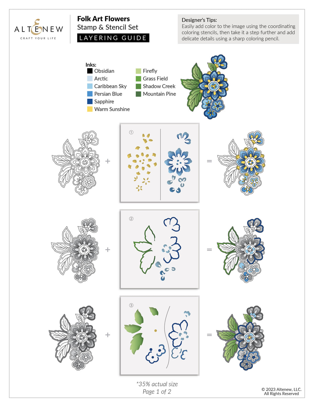 Release Bundle Folk Art Flowers