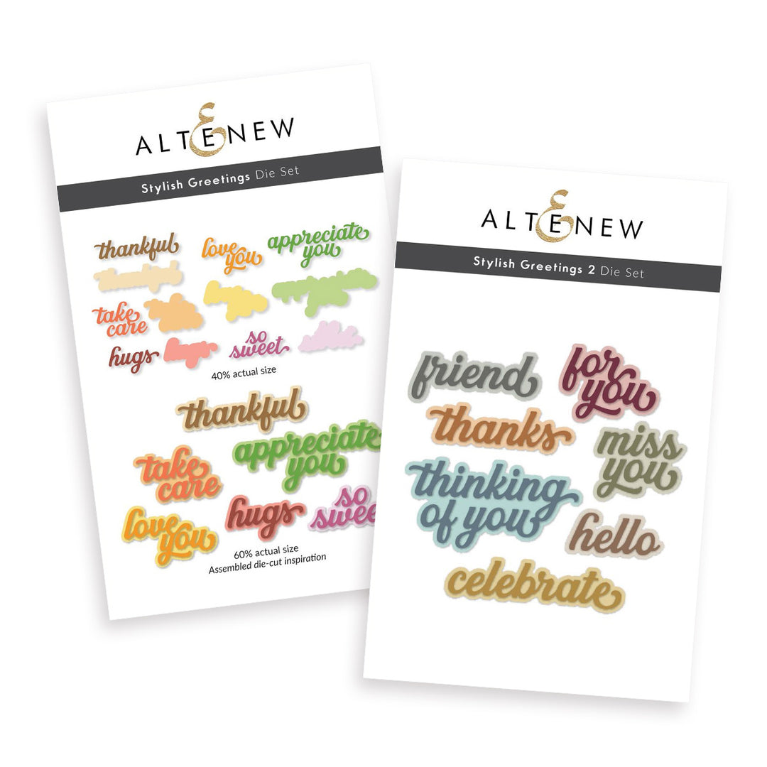 Release Bundle Stylish Greetings Die Bundle